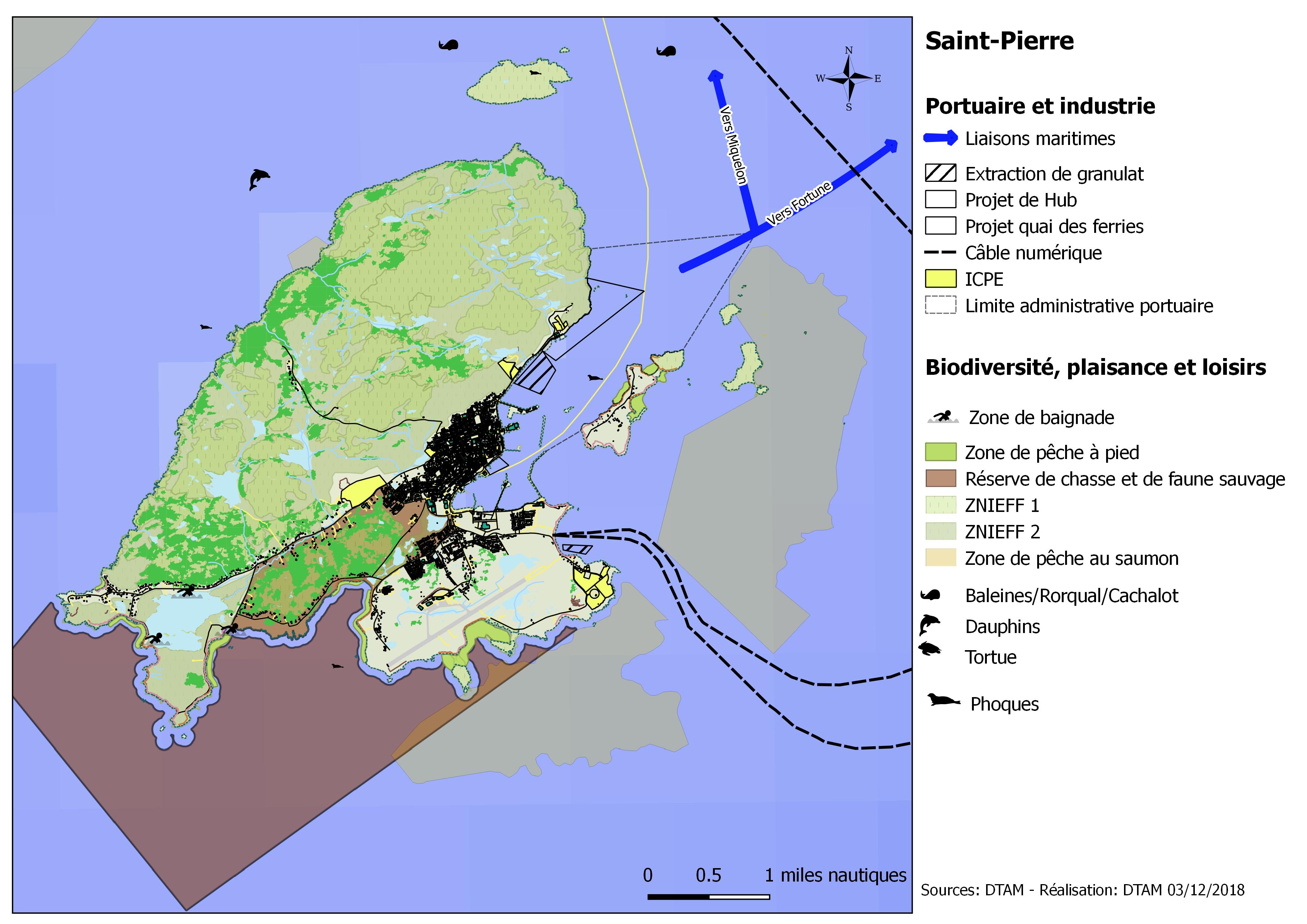 Carte des enjeux - contexte Local - Saint-Pierre