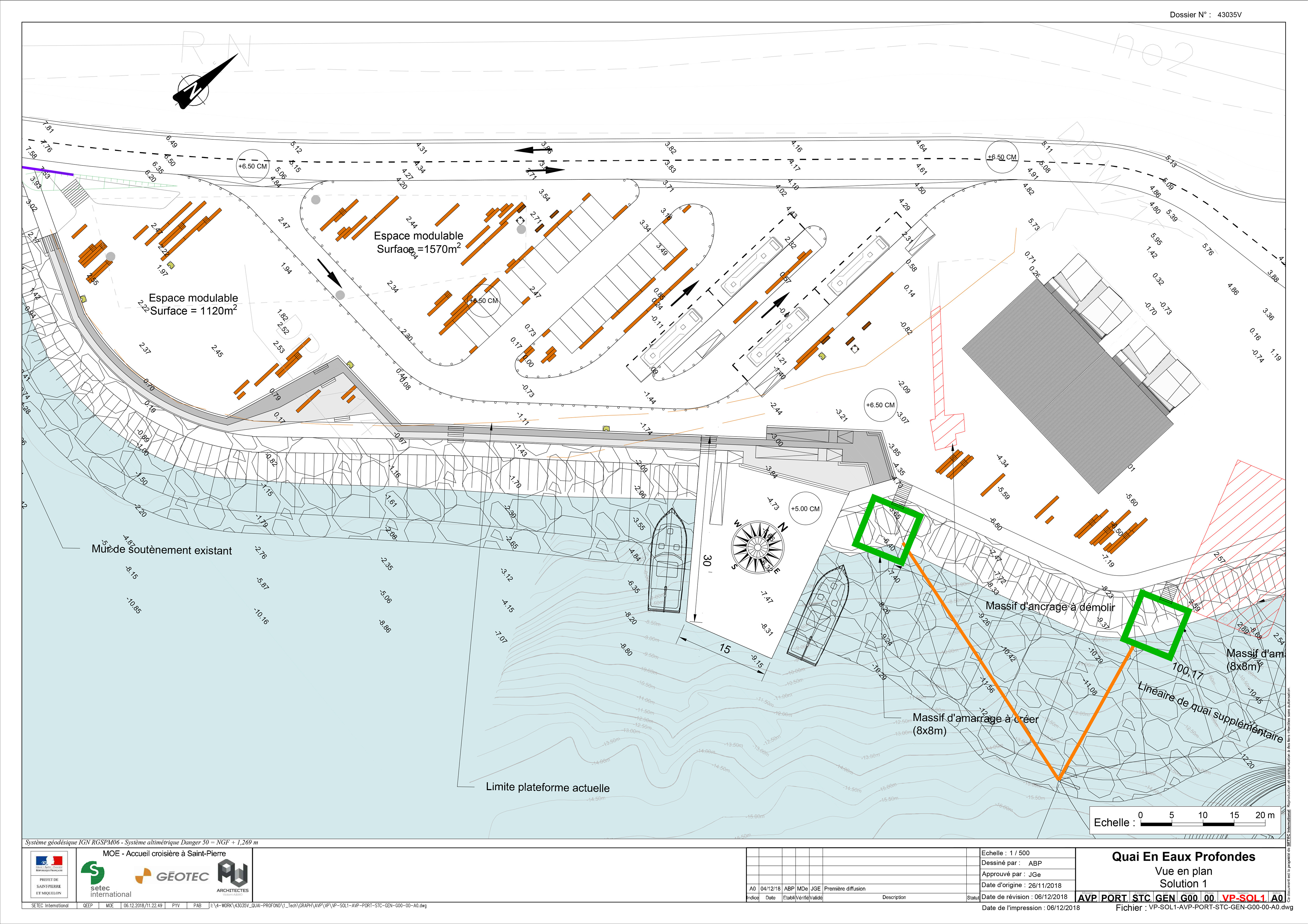 Phase avant-projet - solution 1 - vue rapprochée 